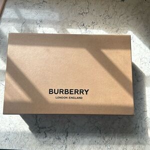Burberry House Check and Leather Sneakers Optic White